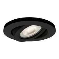 Svetlo Prestige Lagos pod omietku, okrúhle, pohyblivé čierne IP20 GU10 Svetlo Prestige Lagos pod omietku, okrúhle, pohyblivé čierne IP20 GU10