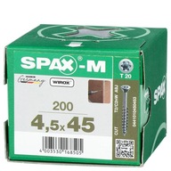 Nábytkové skrutky SPAX 4,5x45 na MDF dosky 200 ks Nábytkové skrutky SPAX 4,5x45 na MDF dosky 200 ks