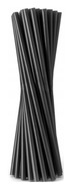 Čierne plastové slamené trubice 8x240mm 500 kusov