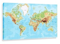 OBRAZOVÁ MAPA SVETA 120x80 POĽSKÉ MENÁ V POĽSKOM OBRAZOVÁ MAPA SVETA 120x80 POĽSKÉ MENÁ V POĽSKOM