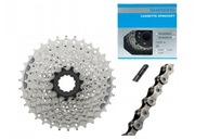 Sada 9 rýchlostných kaziet Shimano CS-HG201 11-34 + CN-HG53 Sada 9 rýchlostných kaziet Shimano CS-HG201 11-34 + CN-HG53