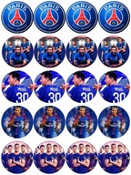 MESSI MBAPPE PSG oblátka na cukrové muffiny A4 MESSI MBAPPE PSG oblátka na cukrové muffiny A4