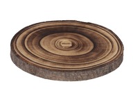 Plátok páleného dreva, základ na dekoráciu, 20 cm, drevo, tanier, dekorácia, veniec