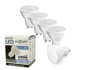 5x GU10 LED žiarovka 8W=65W 6500K Cool White 230V 5x GU10 LED žiarovka 8W=65W 6500K Cool White 230V