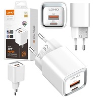 RÝCHLA NÁSTENNÁ NABÍJAČKA 2 USB PORTY LDNIO A2318C