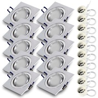 10x Halogénové svietidlo CAST ALU + LED GU10 7W 4000K 10x Halogénové svietidlo CAST ALU + LED GU10 7W 4000K