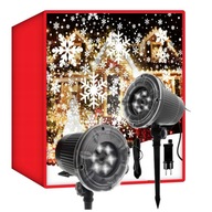 Vianočný projektor LED projektor pre domáce snehové vločky dekoratívne svetlo reflektor