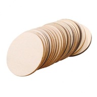 10 x 25ks/sada Nedokončené Drevené Výrezy Okrúhle 10ks 10 x 25ks/sada Nedokončené Drevené Výrezy Okrúhle 10ks