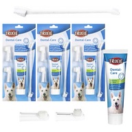 SADA NA ČISTENIE ZUBNÝCH PUSTRIEK PRE PSOV KEFKY TRIXIE DENTAL PASTA 3KS