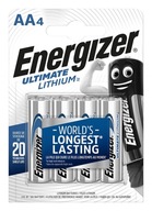 4x Energizer Lithium L91 AA batéria (R6) 4x Energizer Lithium L91 AA batéria (R6)