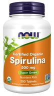 Bio spirulina 500mg 200 tabliet NOW Foods