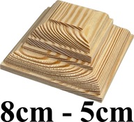 Prístrešky na drevený stĺpik Pyramída typ 8cm - 5cm