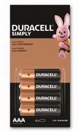 Duracell Alkaline AAA (R3) batéria 4 ks. Duracell Alkaline AAA (R3) batéria 4 ks.