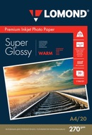 FOTOPAPIER na fotografie A4, SUPER LESKLÝ, 270g