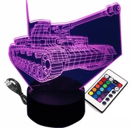 3D NOČNÁ LAMPA TANK ŤAŽKÝ SVET NÁDRŽÍ 3D NOČNÁ LAMPA TANK ŤAŽKÝ SVET NÁDRŽÍ