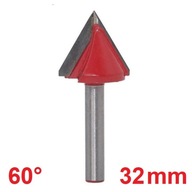 VHM 3D fréza 32mm 60 stupňov stopka 6mm vyrezávanie VHM 3D fréza 32mm 60 stupňov stopka 6mm vyrezávanie