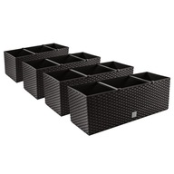 4x balkónový kvetináč so systémami DRTC500 4x balkónový kvetináč so systémami DRTC500