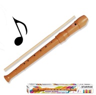 Drevená školská flauta + čistič Starpak