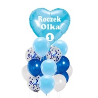 MODRÉ KONFETOVÉ BALÓNY 20 KS Jeden rok staré VEĽKÉ MODRÉ KONFETOVÉ BALÓNY 20 KS Jeden rok staré VEĽKÉ