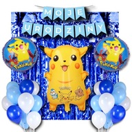 Sada narodeninových dekorácií Pokémon Pikachu Balloons Sada narodeninových dekorácií Pokémon Pikachu Balloons
