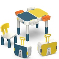 Kufrový stolík na hranie s kockami