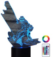 3D LED nočná lampa Rybár rybársky klub Gravírovanie 3D LED nočná lampa Rybár rybársky klub Gravírovanie