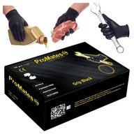 Nitrilové jednorazové rukavice Black Grip mechanické rukavice r 9 L 100 ks Nitrilové jednorazové rukavice Black Grip mechanické rukavice r 9 L 100 ks