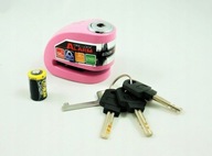 Zámok na ciferník XENA XX6 s alarmom, ružový, 6 mm