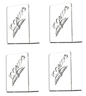 4 x STOJAN NA KNIHY ČISTÝ PLEXI STOJAN 3mm 4 x STOJAN NA KNIHY ČISTÝ PLEXI STOJAN 3mm