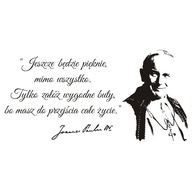 Nápis na stene, nálepka Pápež Ján Pavol II -258 Nápis na stene, nálepka Pápež Ján Pavol II -258