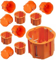 Krabička pod omietku 60mm Kartón-Sadra, hlboká, 10 ks. Krabička pod omietku 60mm Kartón-Sadra, hlboká, 10 ks.