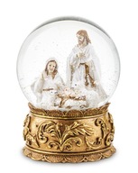 Slávnostná zlatá vianočná sklenená guľa