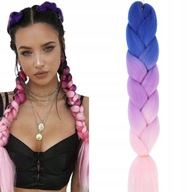 Vrkoče zo syntetických vlasov 120 cm hrubé ombre Vrkoče zo syntetických vlasov 120 cm hrubé ombre