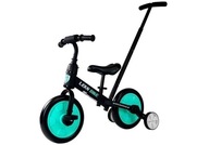 Trojkolka Balance Bicykel s pedálmi 3v1 Black and Mint