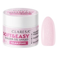 Claresa Soft&Easy GLAM PINK Stavebný gél - 90g Claresa Soft&Easy GLAM PINK Stavebný gél - 90g
