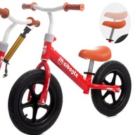 Červený balančný bicykel na dvojročnú pumpu 12
