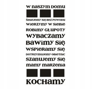 Nápis na stene v predsieni - V našom dome 166 Nápis na stene v predsieni - V našom dome 166