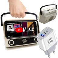 Bluetooth reproduktor s držiakom na telefón + nabíjačka Bluetooth reproduktor s držiakom na telefón + nabíjačka