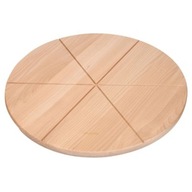 Drevená doska na pizzu 40 cm s drážkami POĽSKO Drevená doska na pizzu 40 cm s drážkami POĽSKO