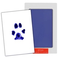 ATRAMENTOVÁ FARBA DOG PAWPRINT MAČKA PET MODRÁ. S ATRAMENTOVÁ FARBA DOG PAWPRINT MAČKA PET MODRÁ. S