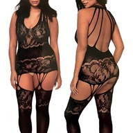 BODYSTOCKING sexi erotická spodná bielizeň veľkej veľkosti