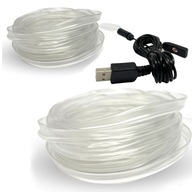 EL WIRE RGB COLORS 7v1 VNÚTORNÉ OSVETLENIE AUTA KABÍNA LED USB 2m