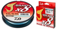 Daiwa J-Braid X8 0,13mm 135m modrá Daiwa J-Braid X8 0,13mm 135m modrá