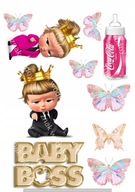CUKROVÁ PLNKA do torty BABY BOSS girl CUKROVÁ PLNKA do torty BABY BOSS girl