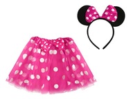 SUKŇA MINNIE MOUSE FUCHSIA BAND SET