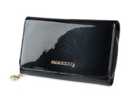 Dámska lakovaná kožená peňaženka MORETTI RFID
