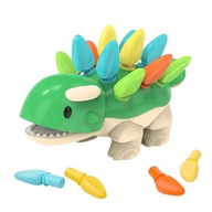 Montessori dinosaurus triedič puzzle farieb S2055A