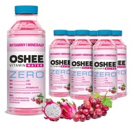 6x OSHEE Vitamin Water Drink Vitamíny a minerály ZERO bez cukru 555 ml