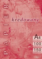 Biely natieraný papier, A4, 150g, 100 listov, lesklý Biely natieraný papier, A4, 150g, 100 listov, lesklý