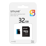 Micro SD Class 10 32GB pamäťová karta SMUVE SD adaptér